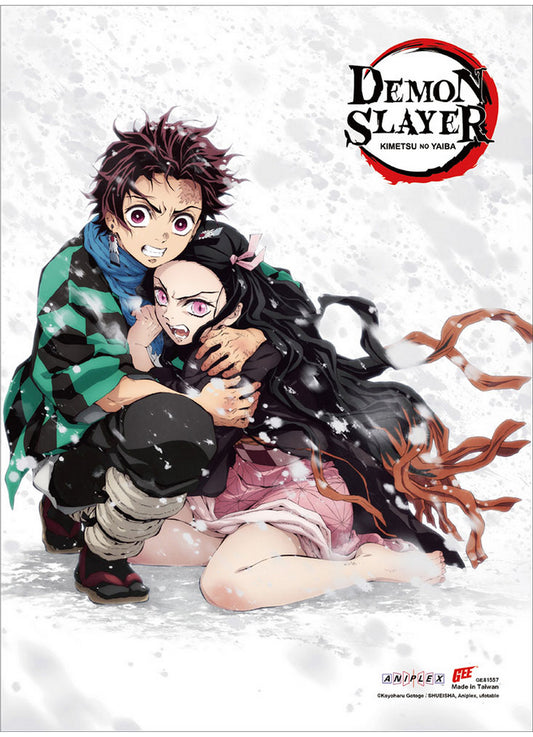 Demon Slayer - Key Art Tanjiro Kamado & Nezuko Kamado SS Wall Scroll 18.5"W x 25.2"H