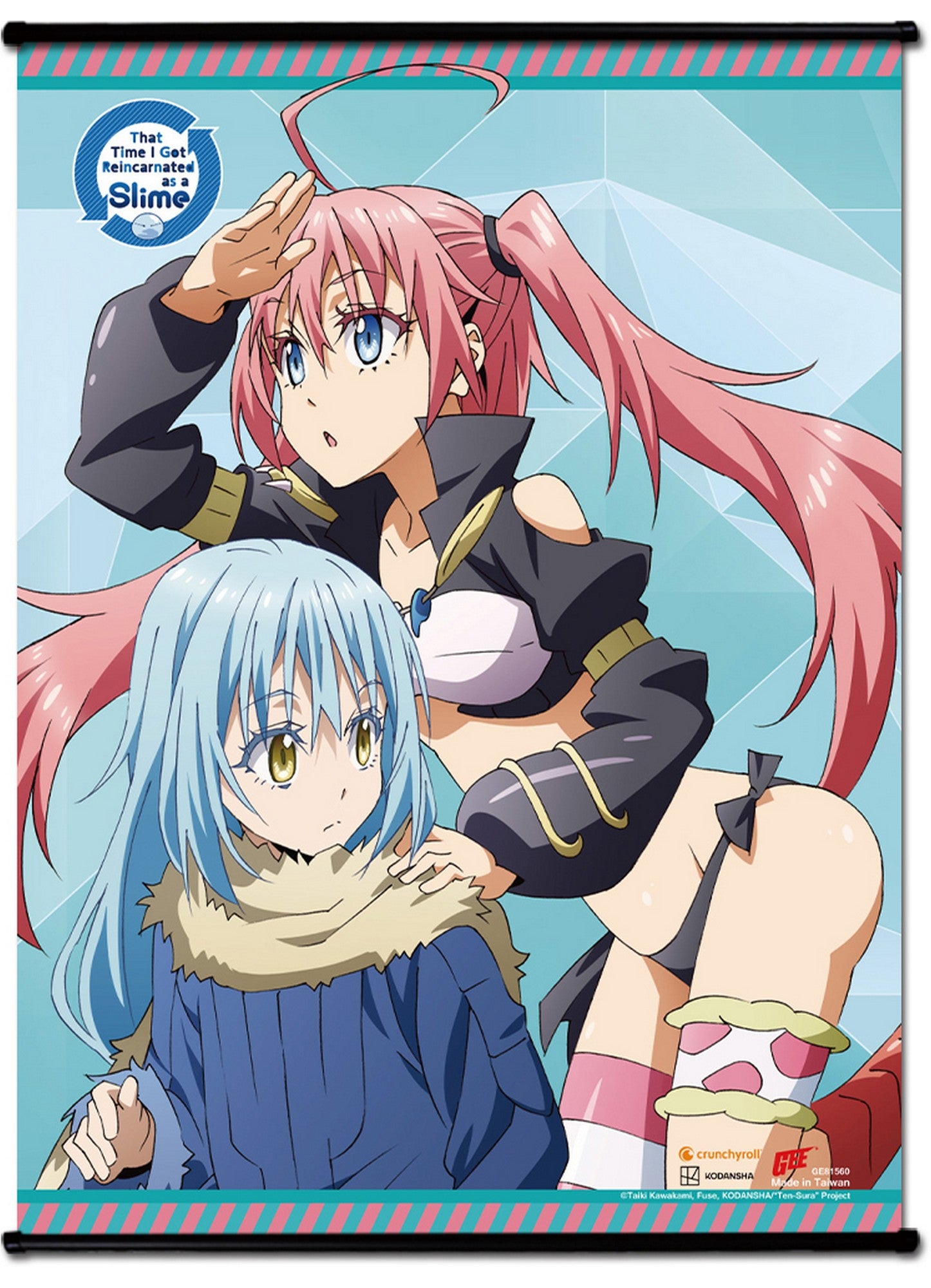 That Time I Got Reincarnated As A Slime - Rimuru Tempest & Millim Nava SS Wall Scroll 18.5"W x 25.2"H