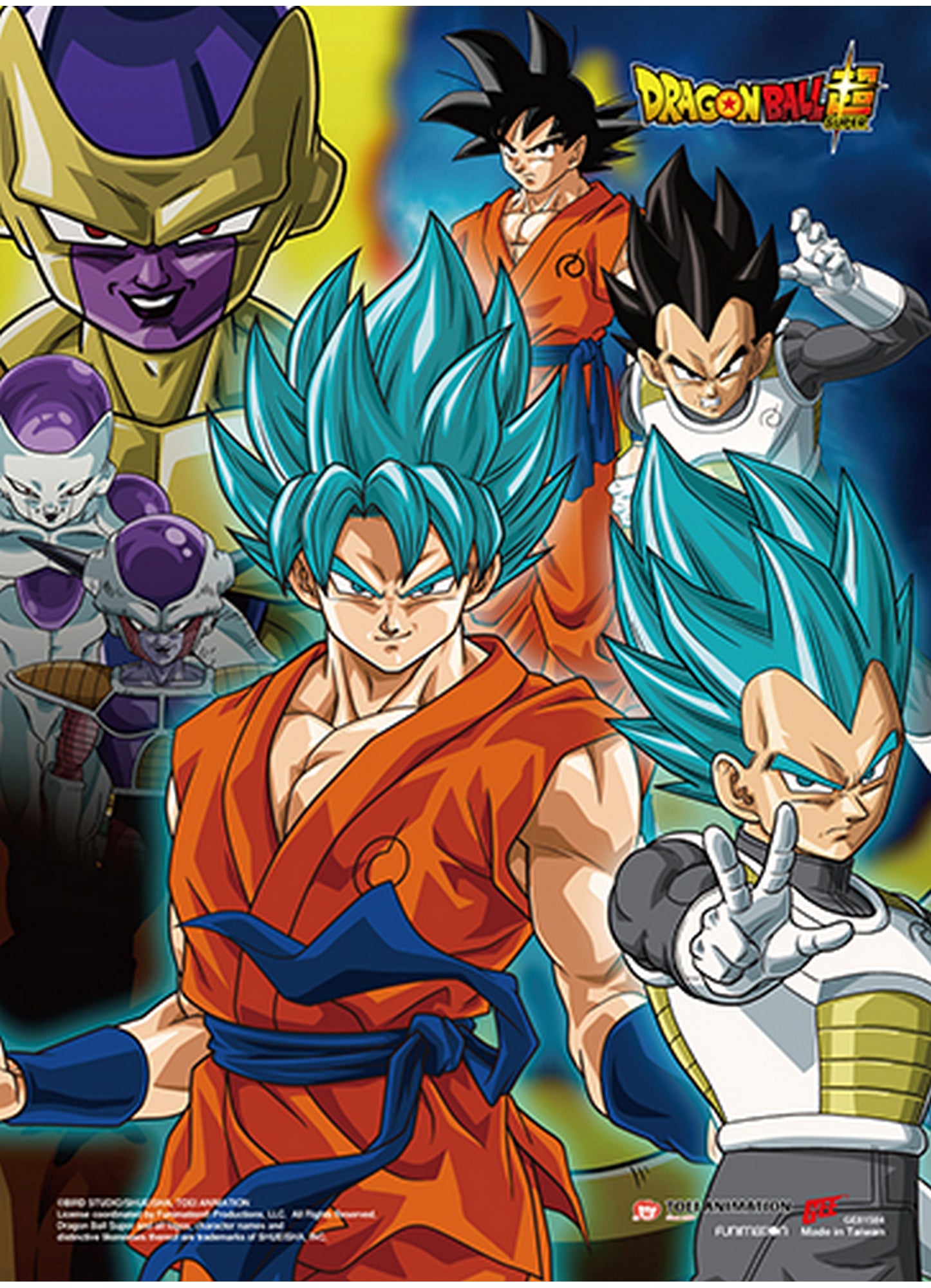 Dragon Ball Super - Resurrection F Group SS Wall Scroll 18.5"W x 25.2"H