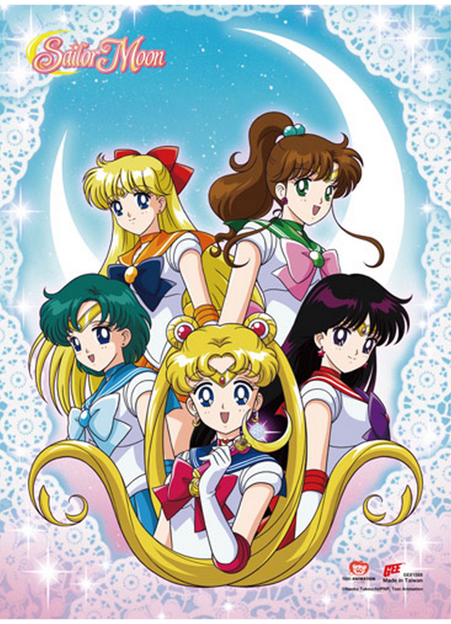 Sailor Moon - Group SS Wall Scroll 18.5"W x 25.2"H