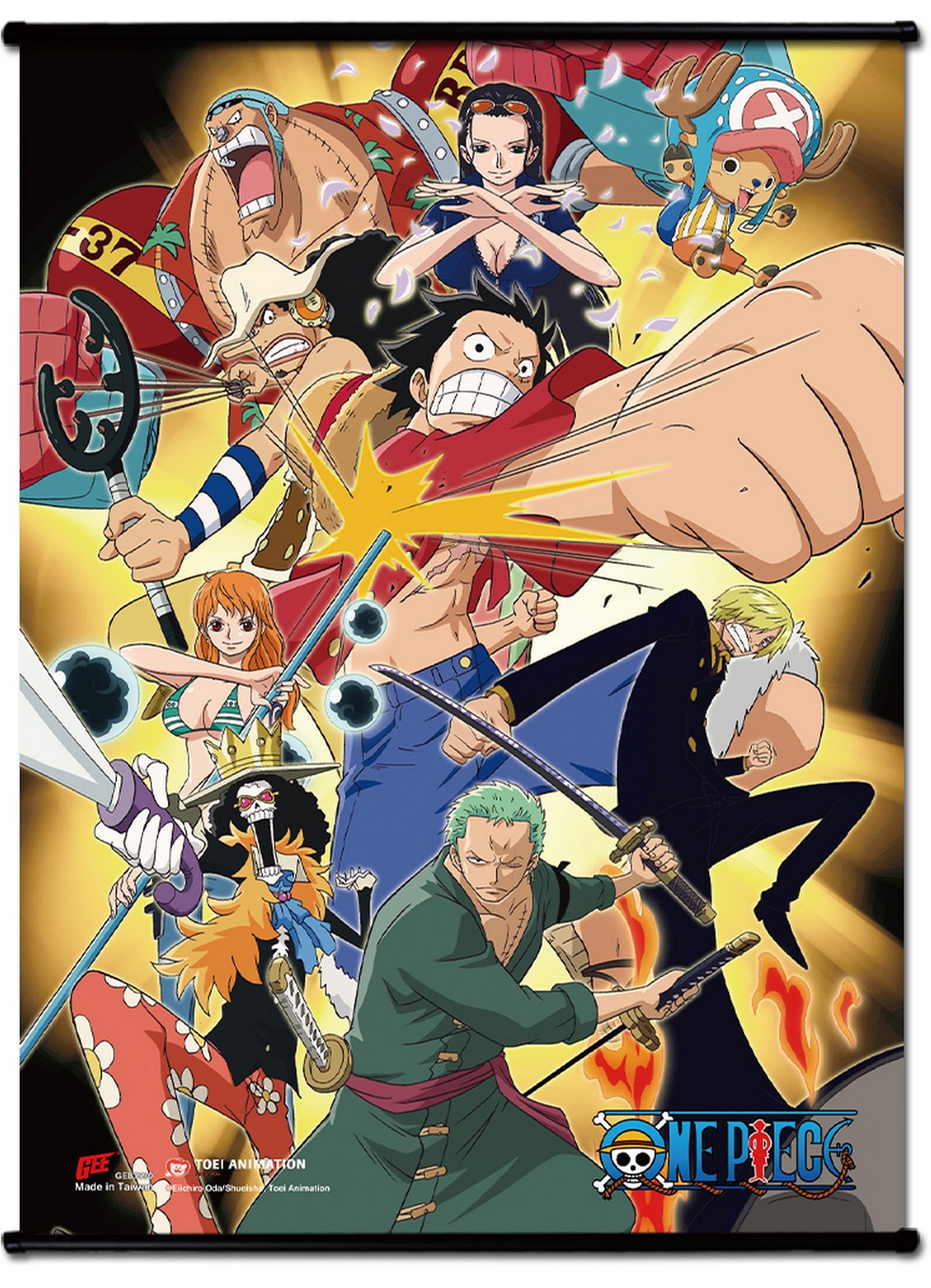 One Piece - New World Crew SS Wall Scroll 18.5"W x 25"H