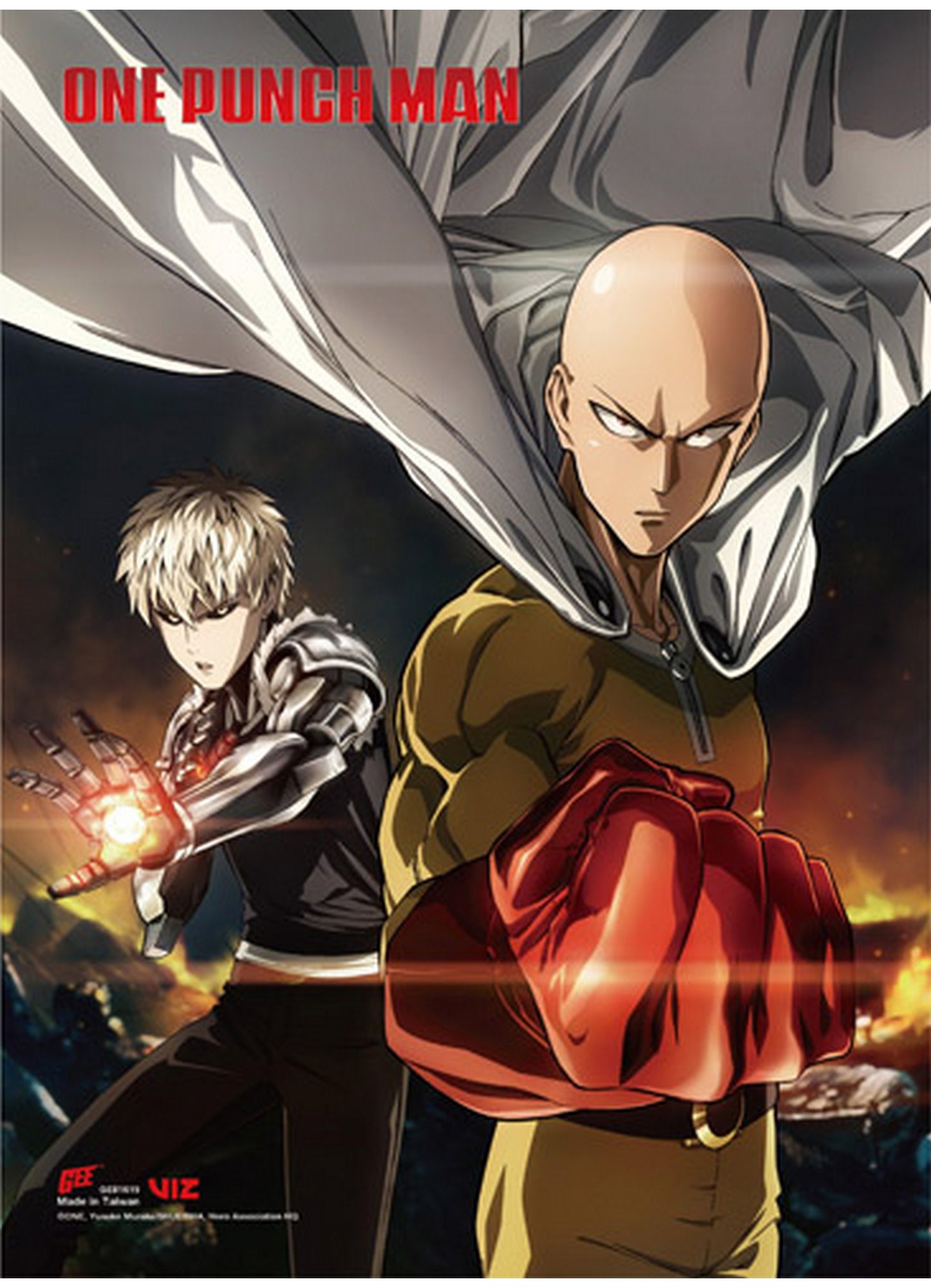 One Punch Man - Key Art 1 SS Wall Scroll 18.5"W x 25.2"H