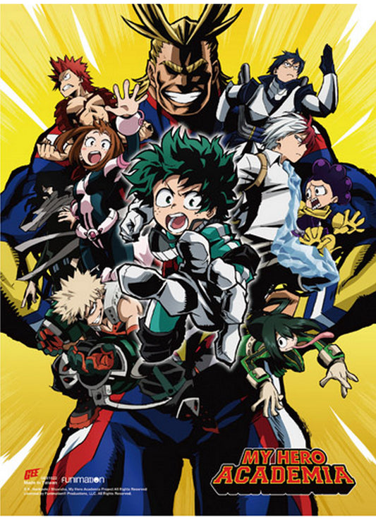 My Hero Academia - Key Art 1 SS Wall Scroll 18.5"W x 25.2"H