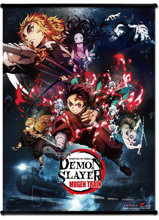 Demon Slayer The Movie - Key Art SS Wall Scroll 18.5"W x 25.2"H