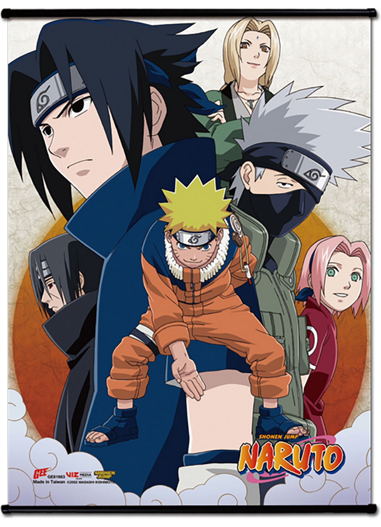 Naruto - Character Group #A SS Wall Scroll 18.5"W x 25.2"H