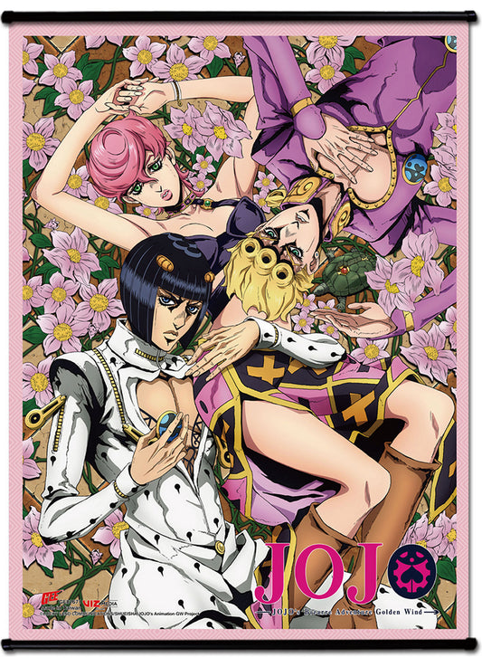 Jojos S4 - Character Group 01 SS Wall Scroll 18.5"W x 25.2"H
