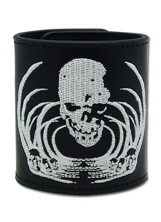 Death Note - Skull Embroidery Leather Wristband