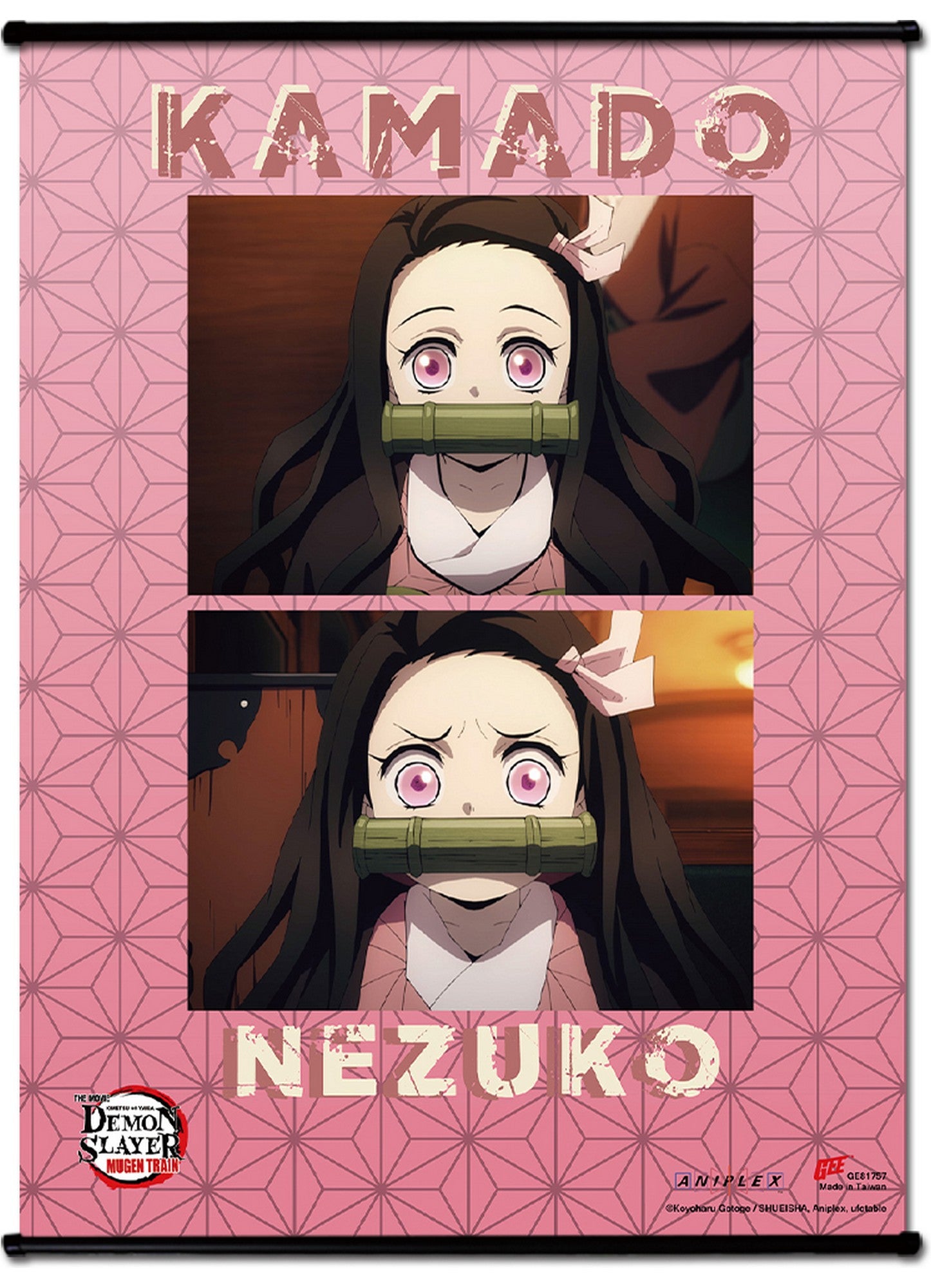 Demon Slayer The Moive: Infinity Train - Nezuko Kamado Fictional character #01 SS Wall Scroll 18.5"W x 25.2"H