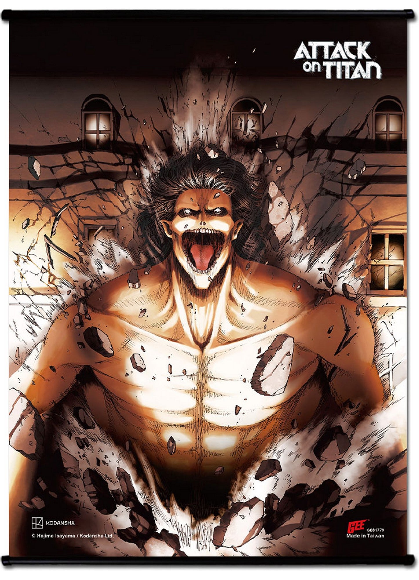 Attack On Titan Manga - Attacker SS Wall Scroll 18.5"W x 25.2"H