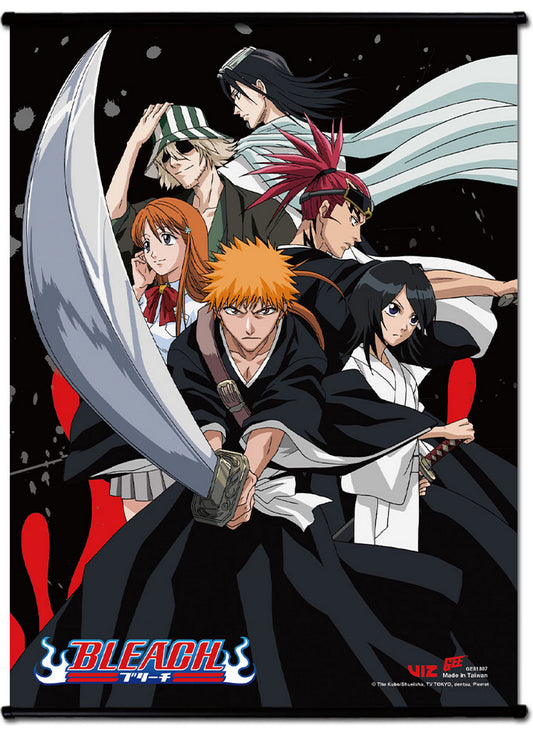 Bleach - Ichigo Kurosaki Team With Byakuya Kuchiki & Renji Abarai SS Wall Scroll 18.5"W x 25.2"H