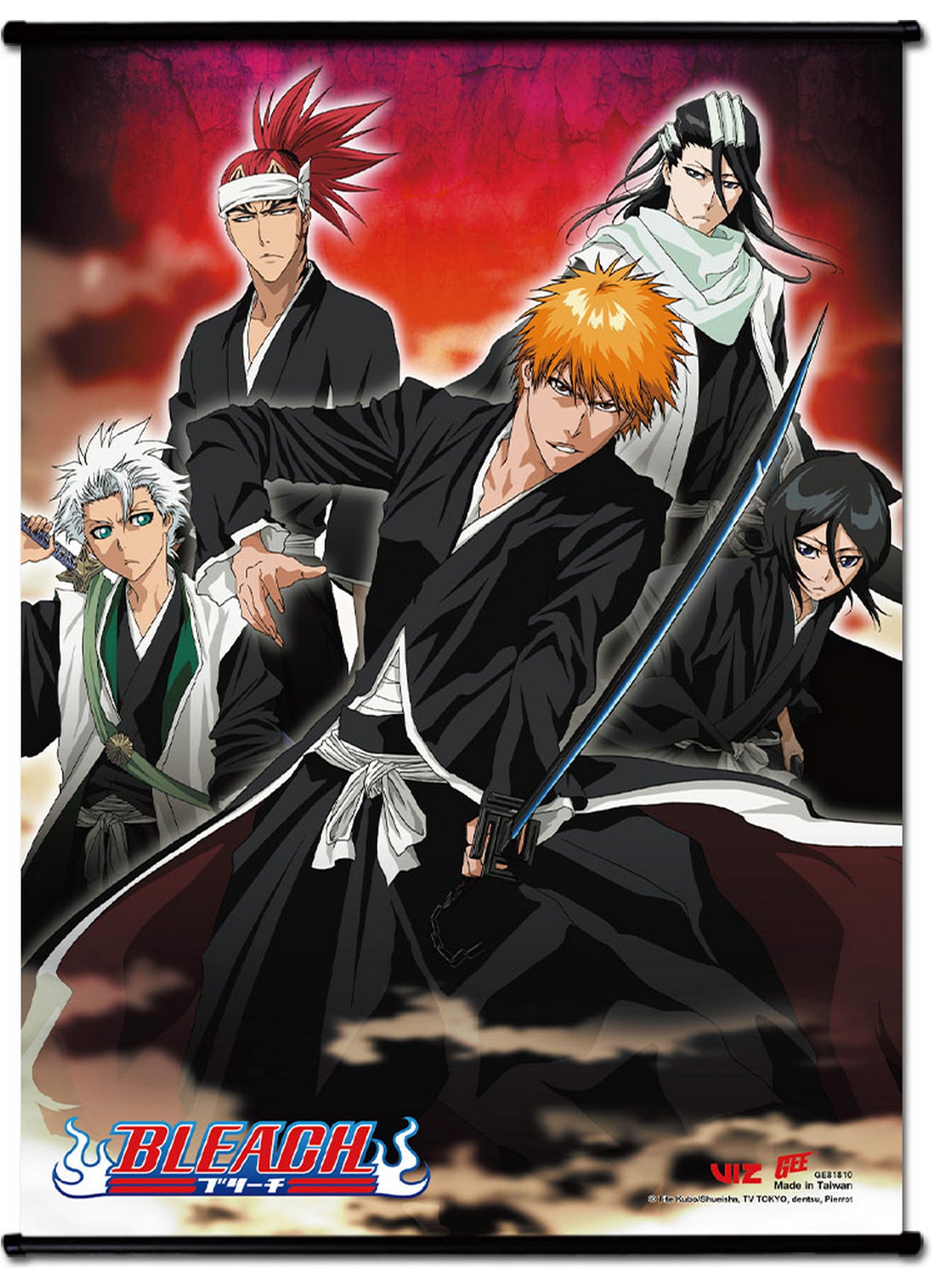 Bleach - Ichigo Kurosaki Group #C SS Wall Scroll 18.5"W x 25.2"H