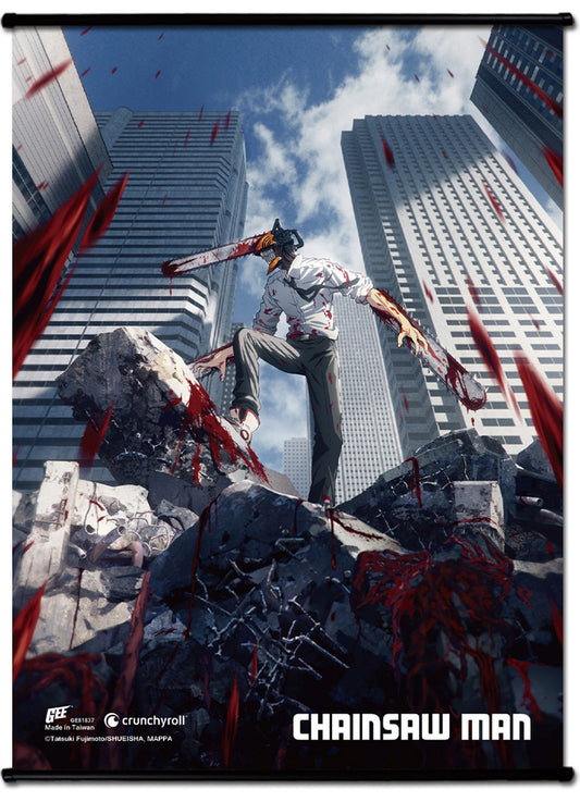 Chainsaw Man - Chainsaw Man Key Visual SS Wall Scroll 18.5"W x 25.2"H