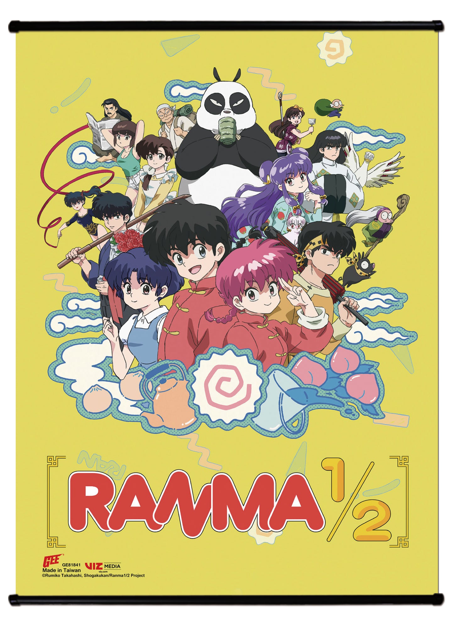Ranma 1/2 - Character Group Visual Ss Wall Scroll