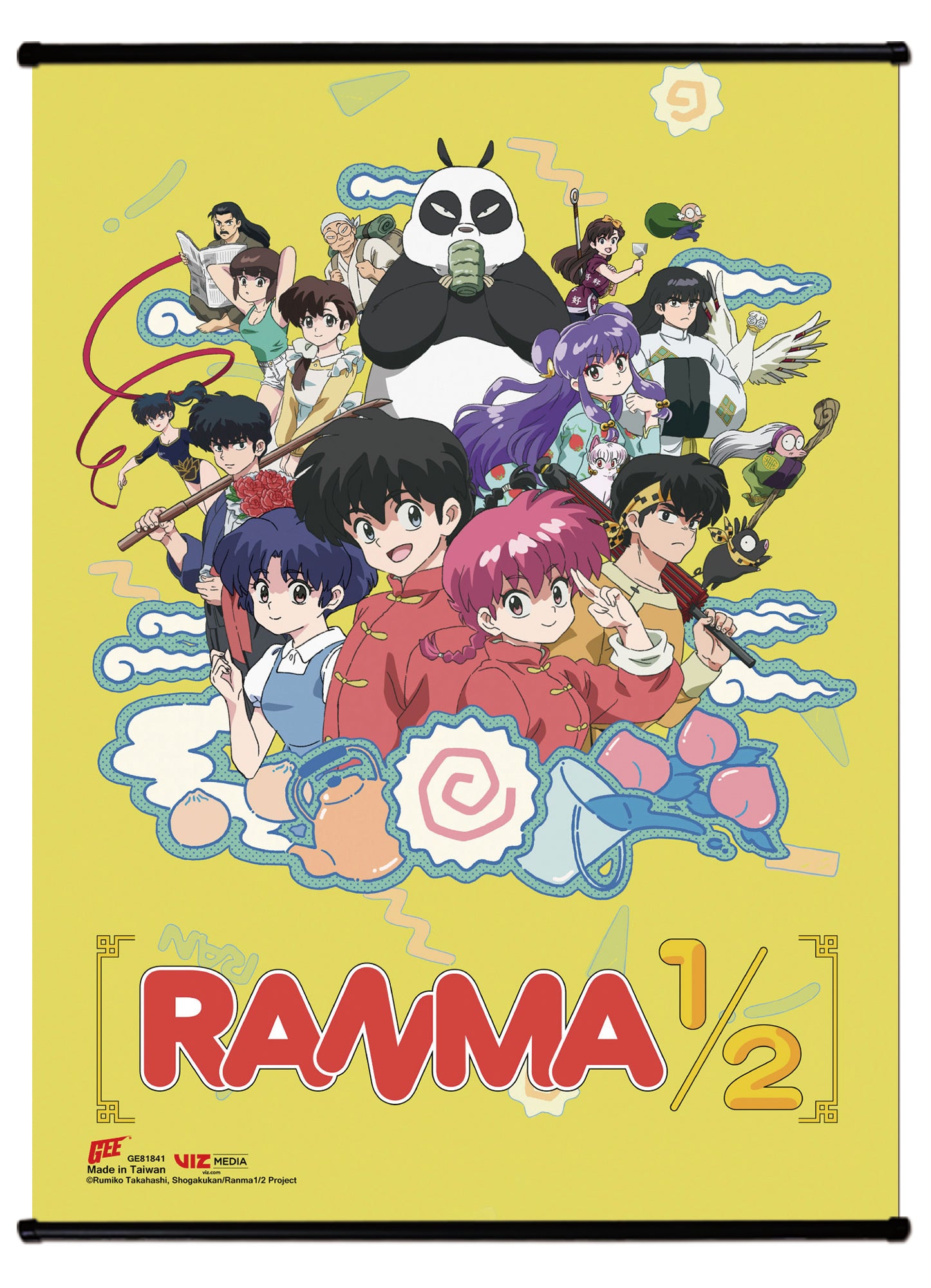 Ranma 1/2 - Character Group Visual Ss Wall Scroll