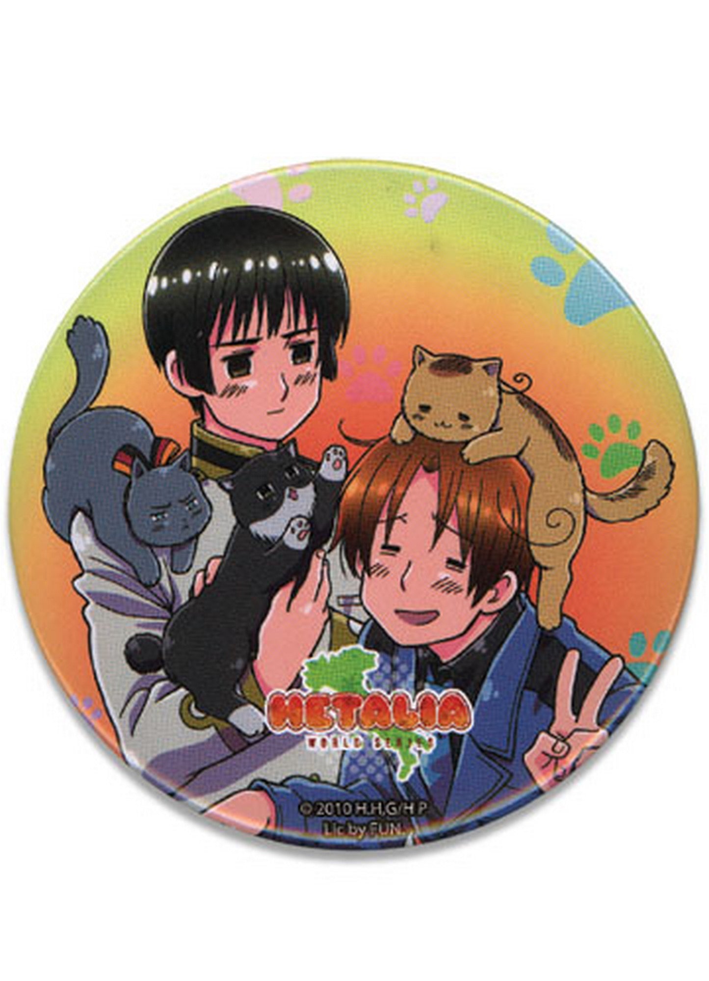 Hetalia World Series Playing With Cats 3' Button