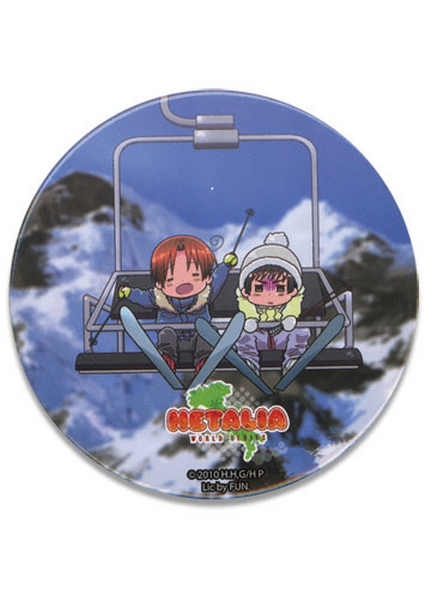 Hetalia World Series Snow Boarding 3' Button