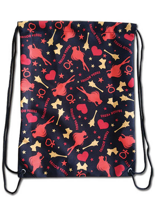 Sailor Moon R - Sailor Venus Pattern Drawstring Bag