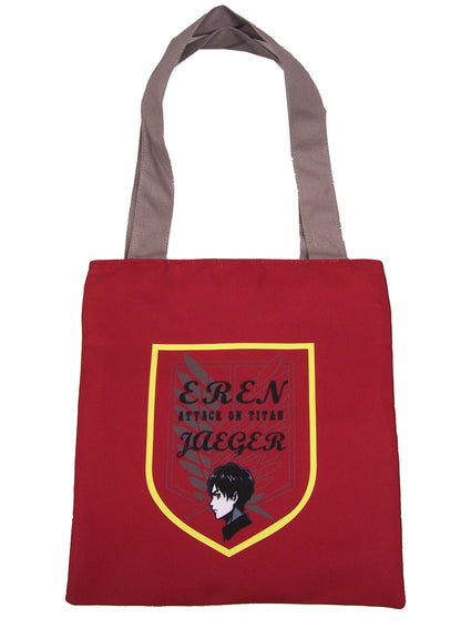 Attack On Titan - Red Eren Yeager Tote Bag