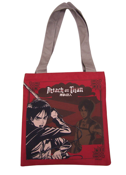 Attack On Titan - Red Eren Yeager Tote Bag