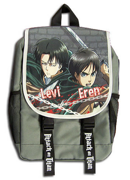 Attack On Titan - Eren Yeager & Levi Ackerman Backpack Bag