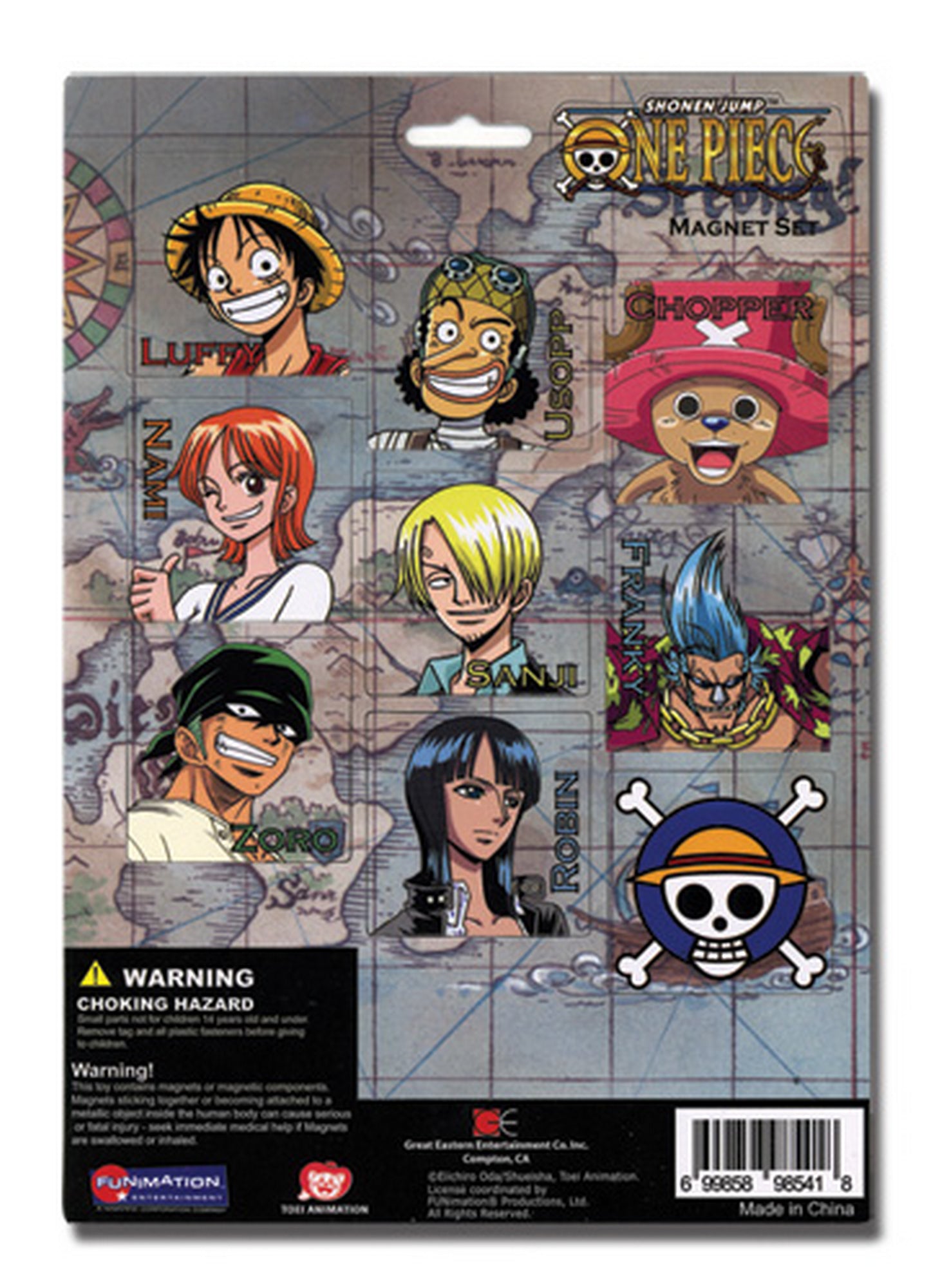 One Piece - Straw Hats Crew Group Magnet Sheet