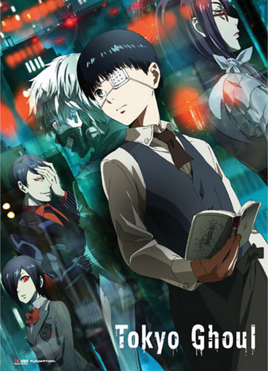 Tokyo Ghoul - Ken Kaneki & Ghouls Wall Scroll 31"W x 43"H
