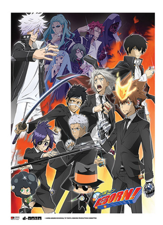 Reborn! - Group C Wall Scroll 31"W x 43"H