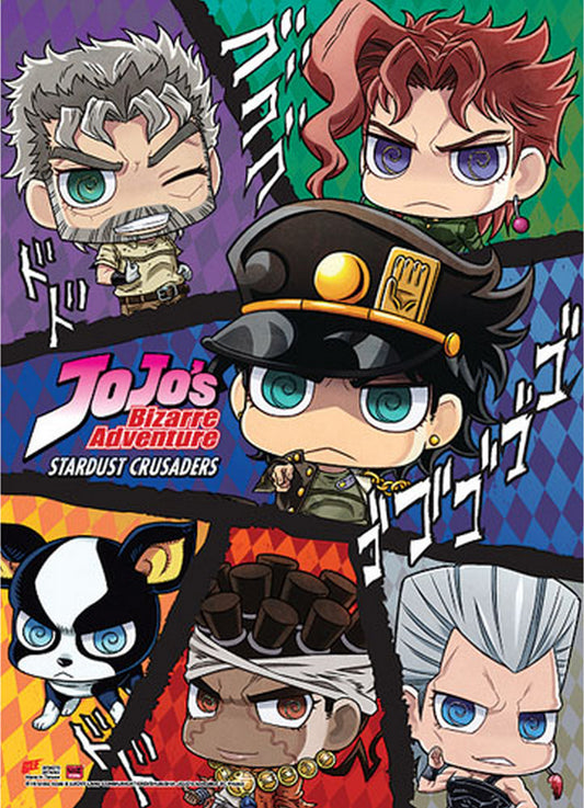 Jojos Bizarre Adventure - Group SD Wall Scroll 31"W x 43"H