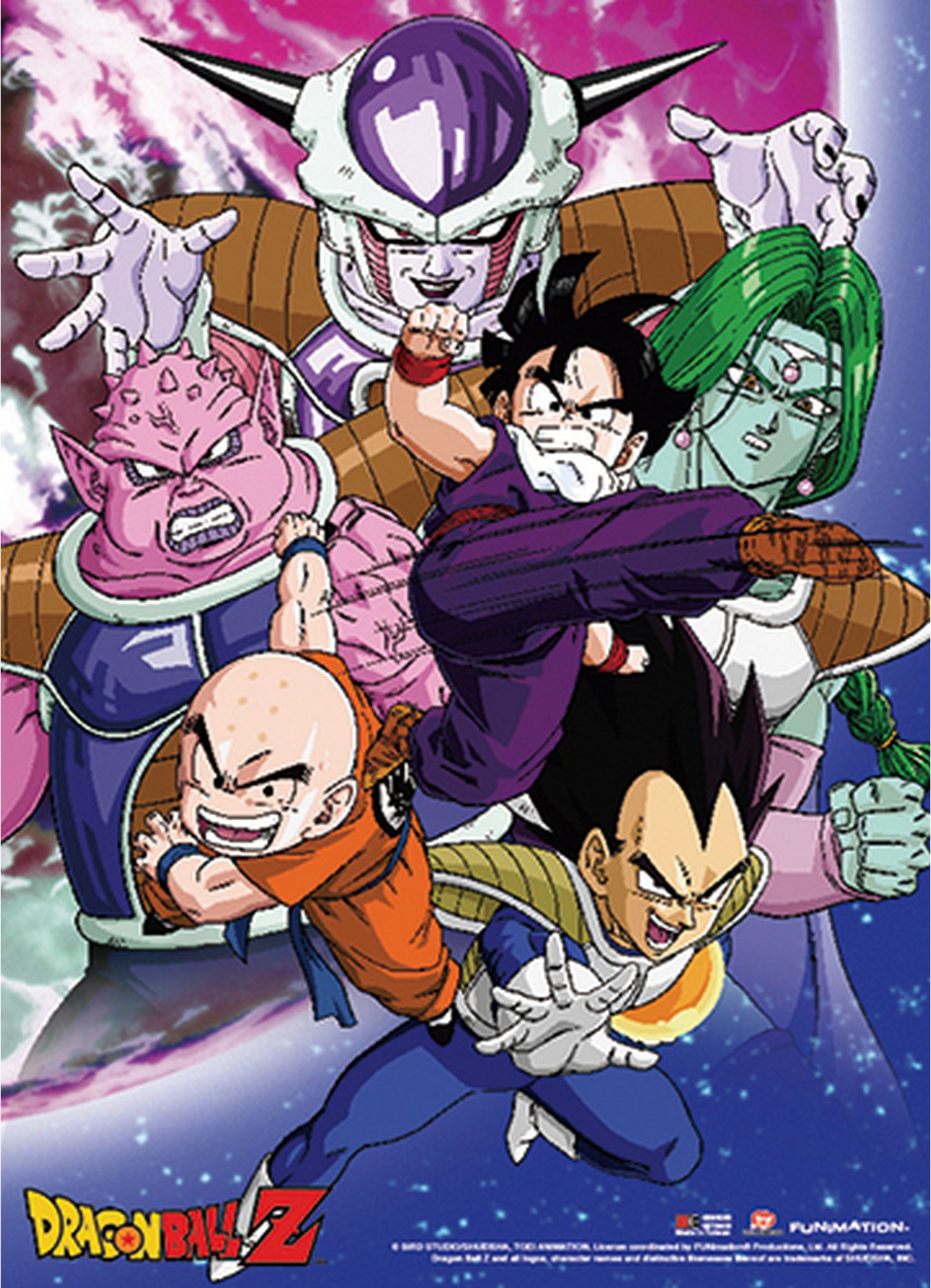 Dragon Ball Z - Son Gohan Vs Frieza Group Wall Scroll 31"W x 43"H
