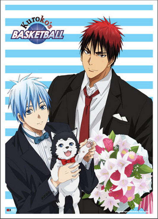Kuroko's Basketball - Tetsuya Kuroko, Taiga Kagami, & Tetsuya #2 Wall Scroll 31"W x 43"H