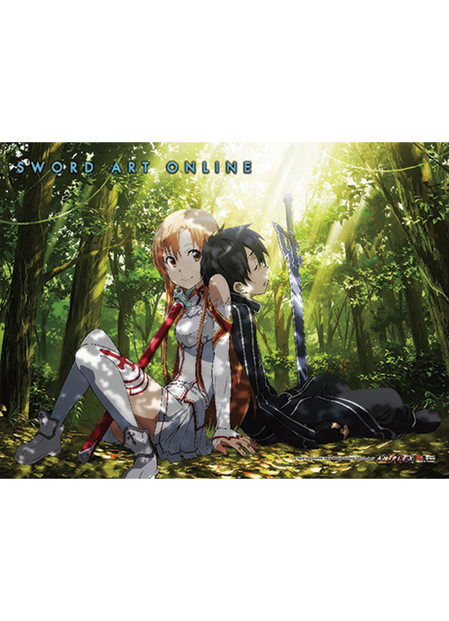 Sword Art Online - Kirito & Asuna Forest Wall Scroll 31"W x 43"H