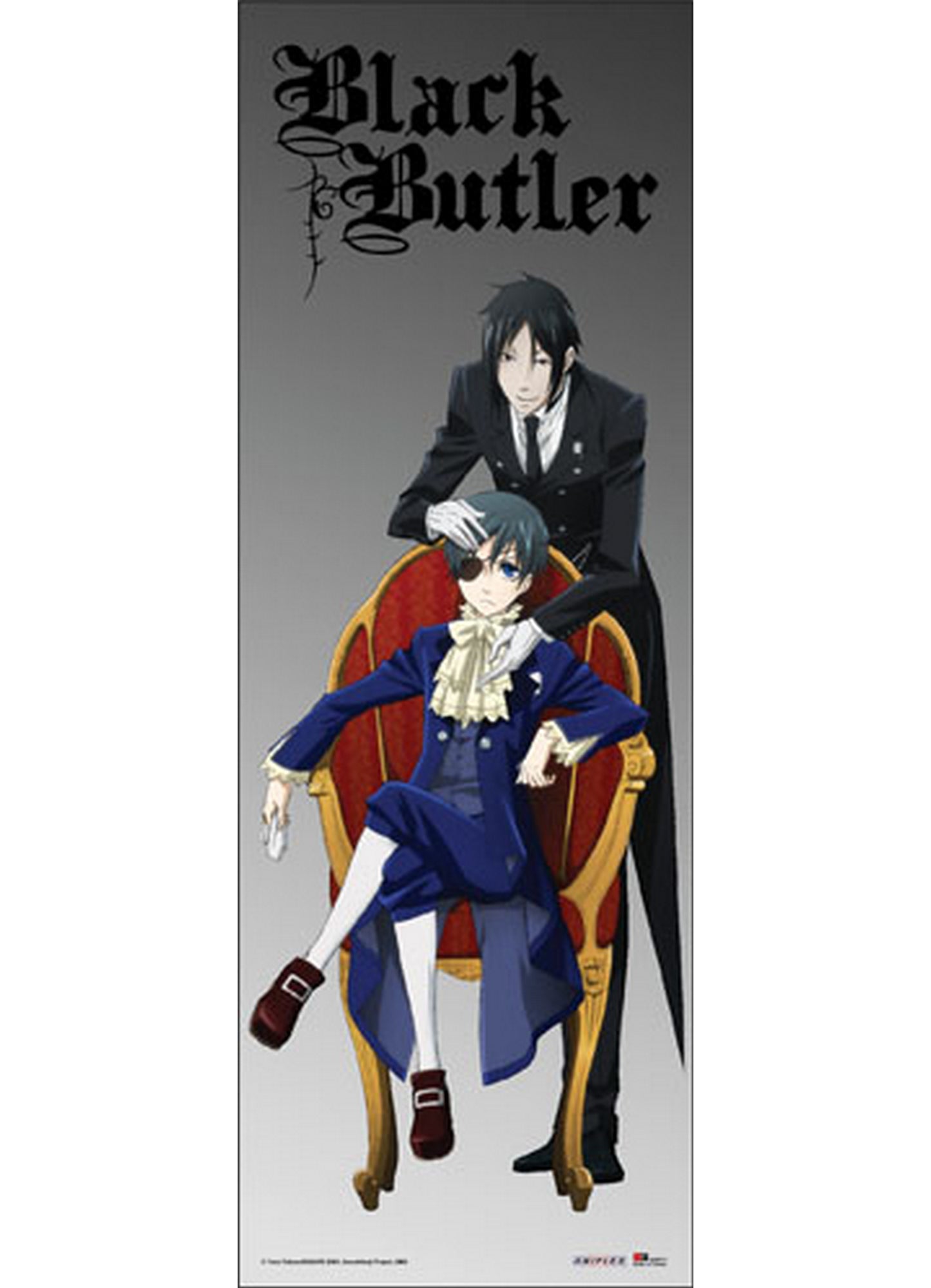 Black Butler - Sebastian Michaelis & Ciel Phantomhive Human Size Wall Scroll 23.5"W x 67"H