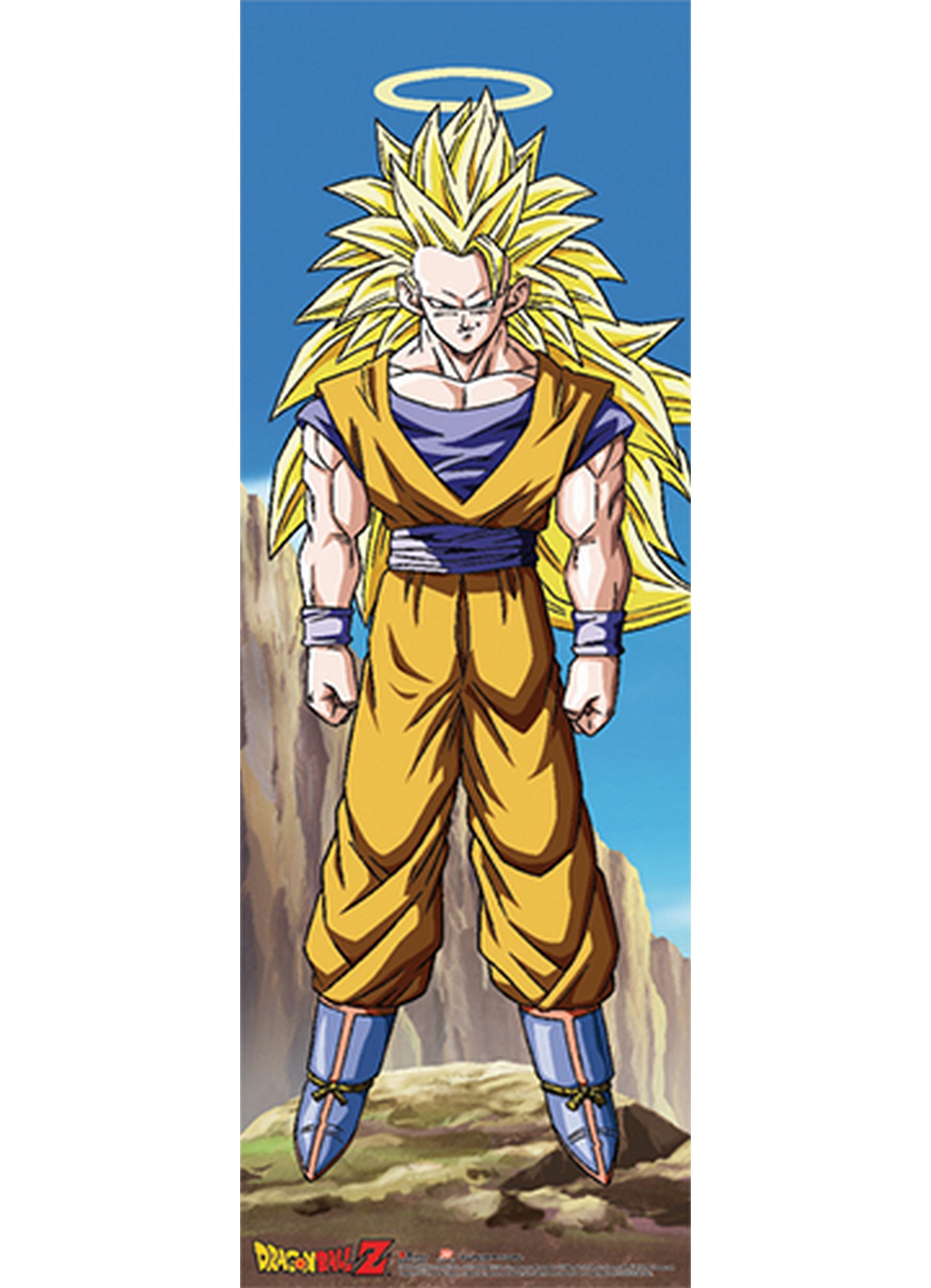 Dragon Ball Z - Son Goku Super Saiya 3 Human Size Wall Scroll 23.5"W x 67"H