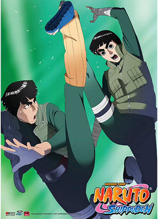 Naruto Shippuden - Rock Lee & Might Guy Wall Scroll 31"W x 43"H