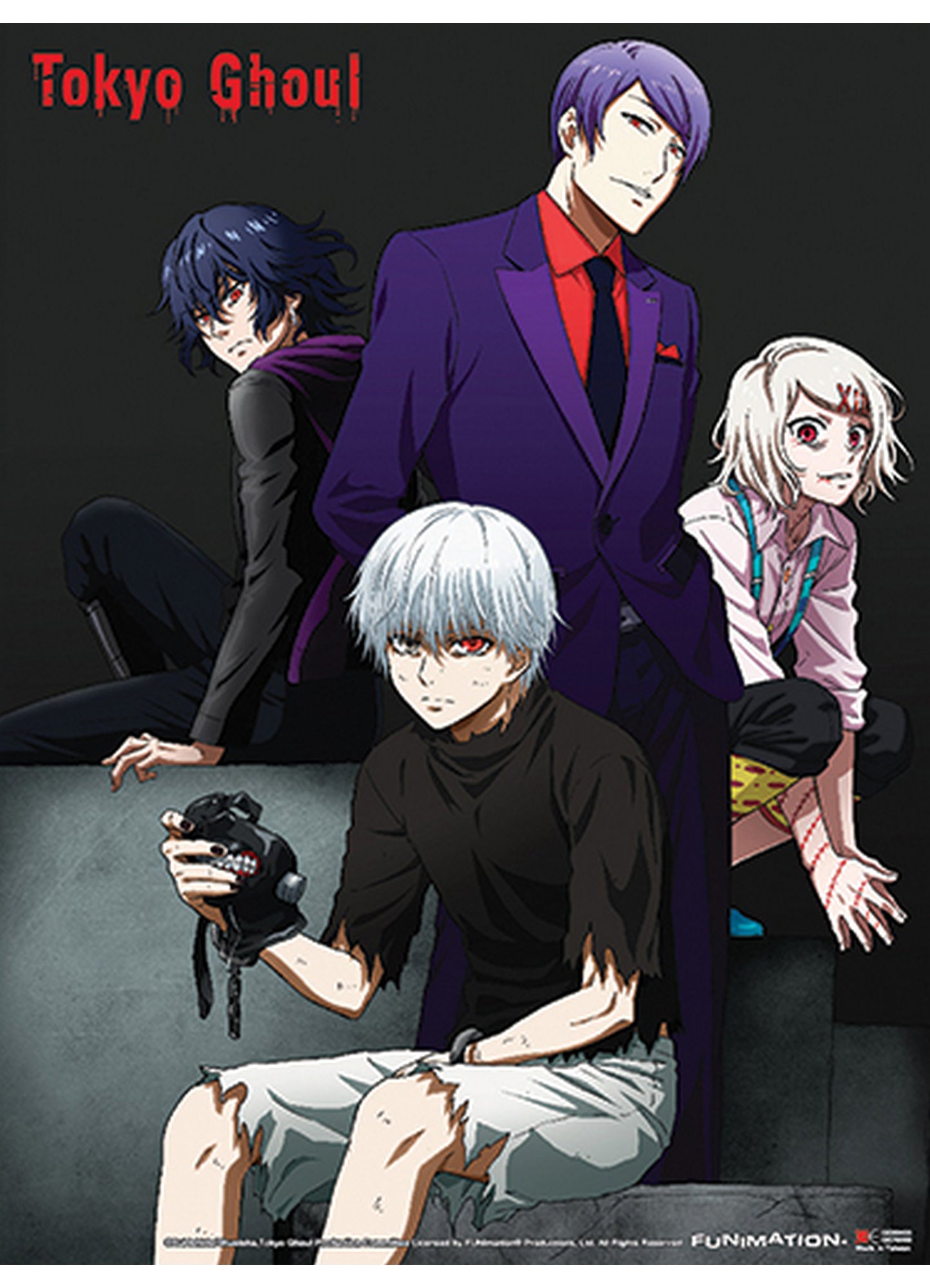 Tokyo Ghoul - Group 02 Wall Scroll 31"W x 43"H