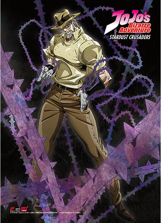 Jojos Bizarre Adventure - Joseph Joestar Wall Scroll 31"W x 43"H