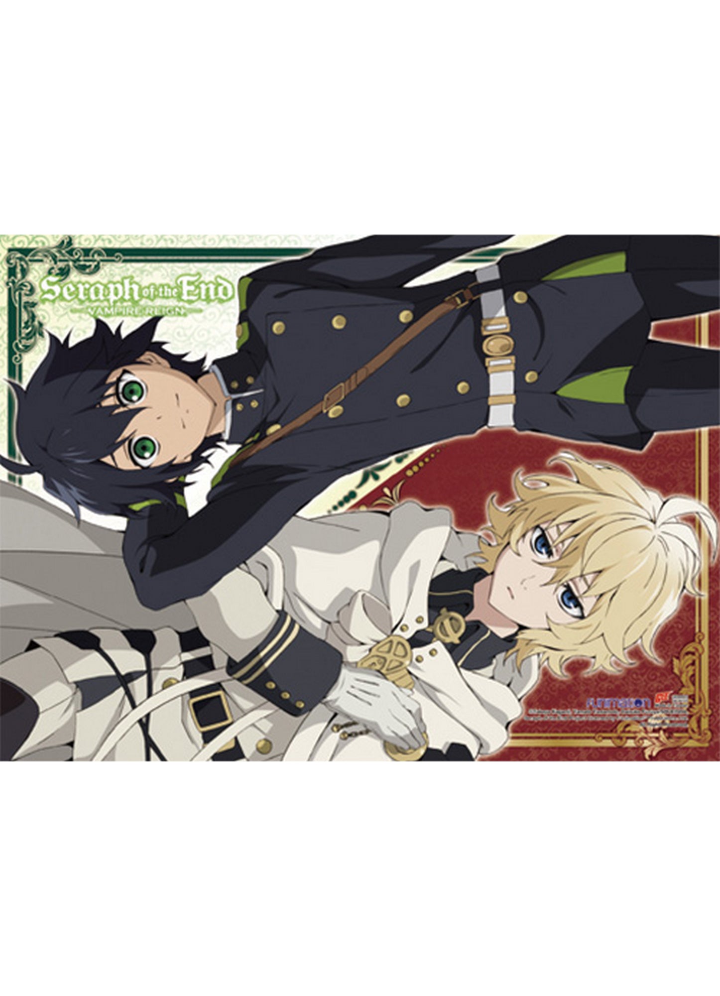 Seraph Of The End - Yuichiro Hyakuya & Mikaela Hyakuya Wall Scroll 31"W x 43"H
