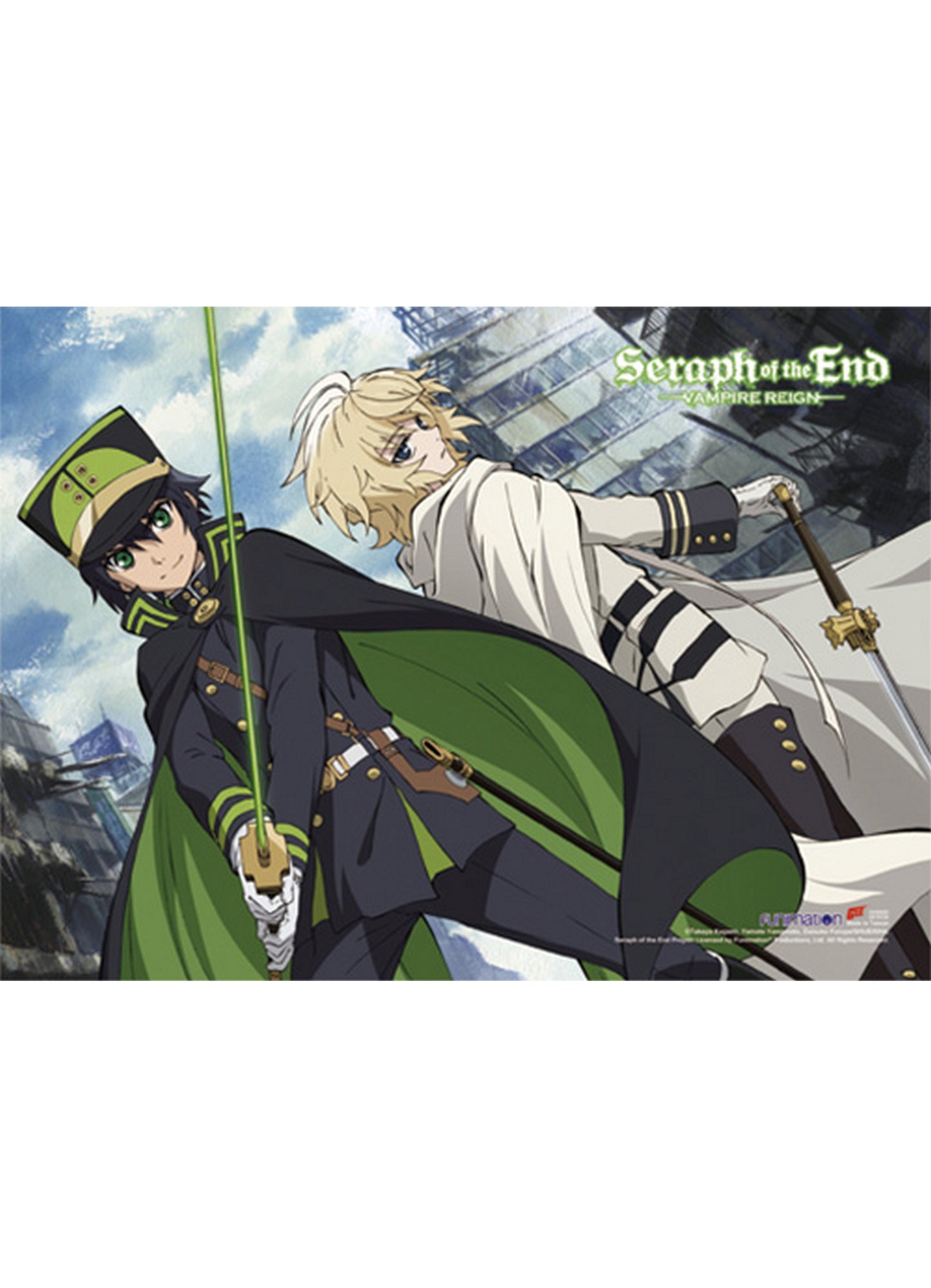 Seraph Of The End - Group 2 Wall Scroll 31"W x 43"H
