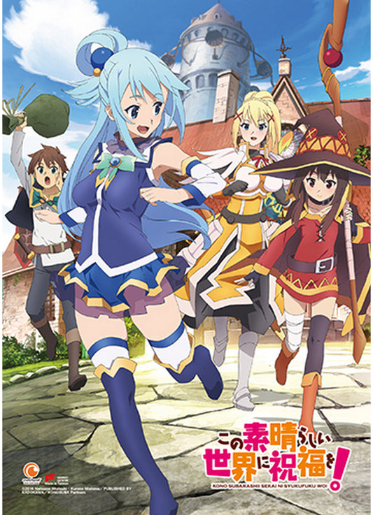 Konosuba - Key Art Wall Scroll 31"W x 43"H