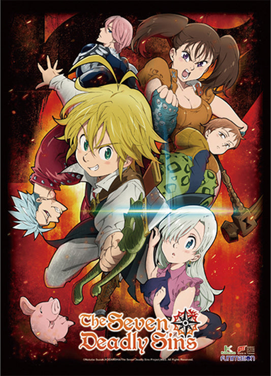 The Seven Deadly Sins - Key Art 1 Wall Scroll 31"W x 43"H