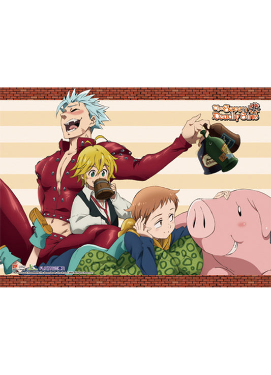 The Seven Deadly Sins - Group Wall Scroll 31"W x 43"H