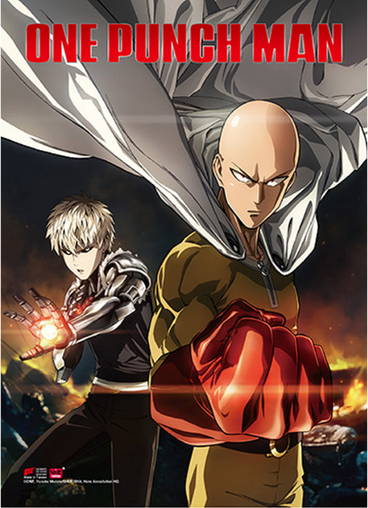 One Punch Man - Key Art 1 Wall Scroll 31"W x 43"H
