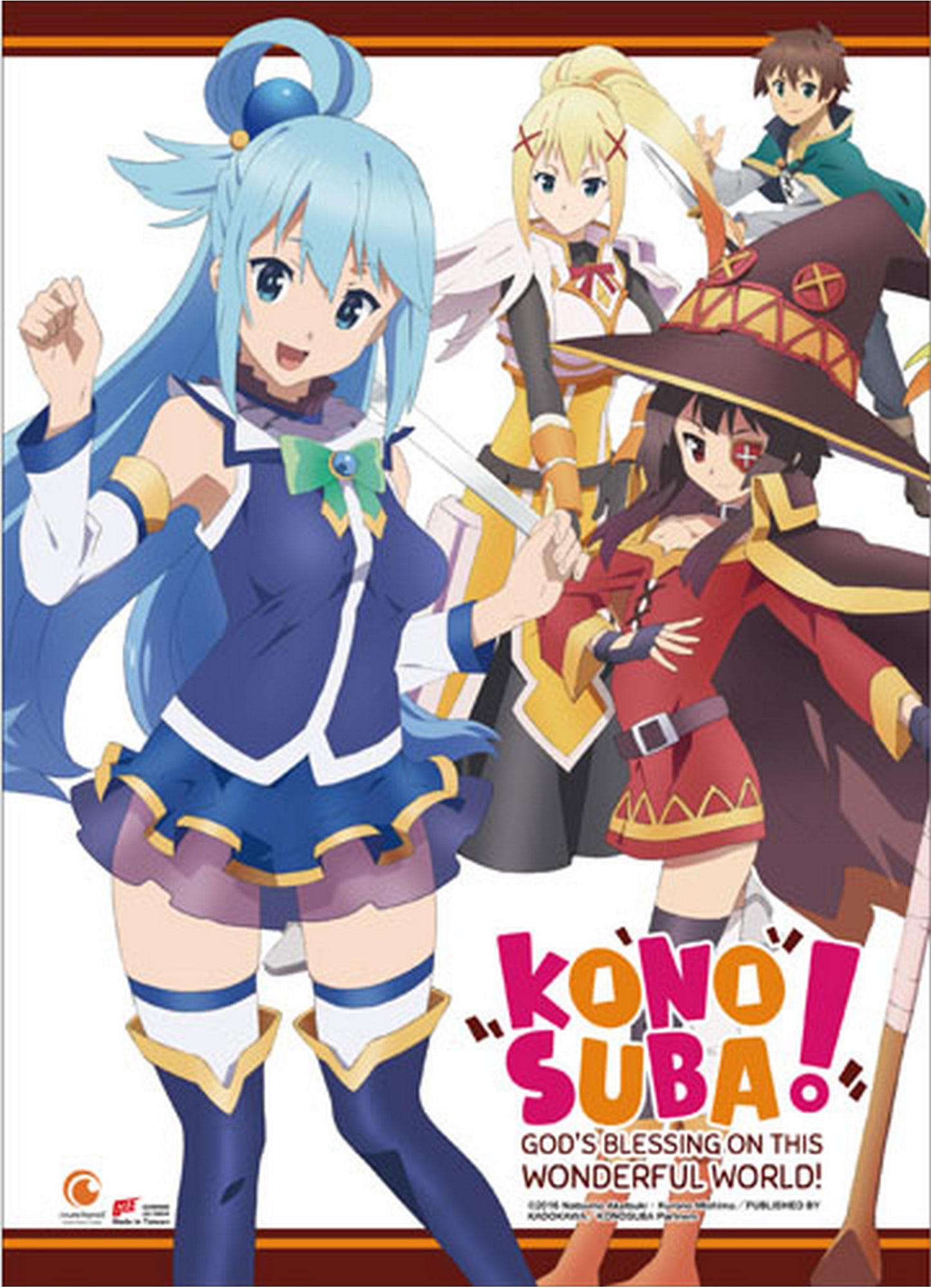 Konosuba - Key Art 2 Wall Scroll 31"W x 43"H