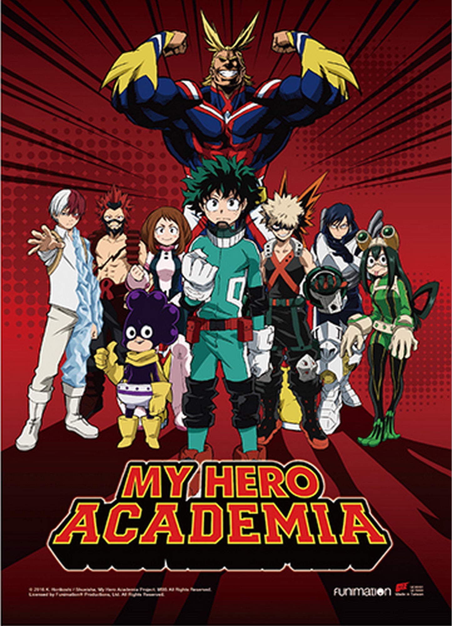 My Hero Academia - Hero Group Wall Scroll 31"W x 43"H