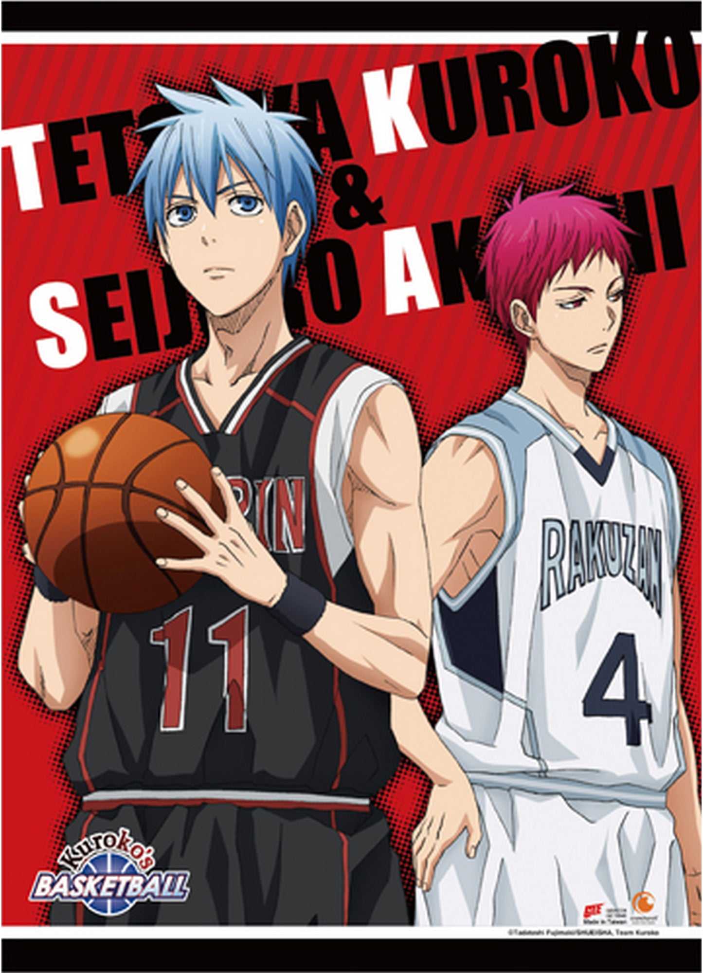 Kuroko's Basketball S3 - Tetsuya Kuroko And Seijuro Akashi Wall Scroll 31"W x 43"H