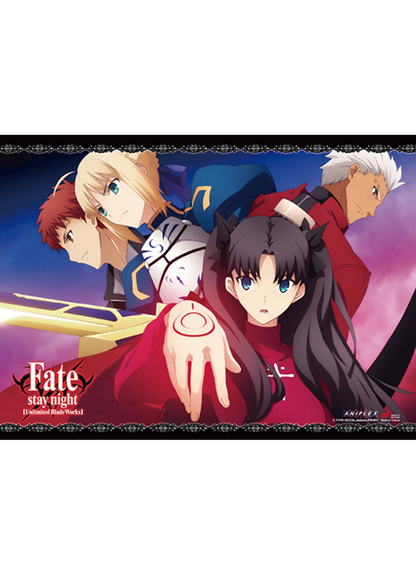 Fate/stay night - Group 2 Wall Scroll 31"W x 43"H
