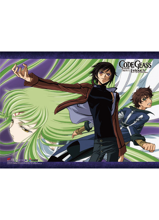 Code Geass S1 - Lelouch vi Britannia & Suzaku Kururugi & C.C. Wall Scroll 18.5"W x 25.2"H