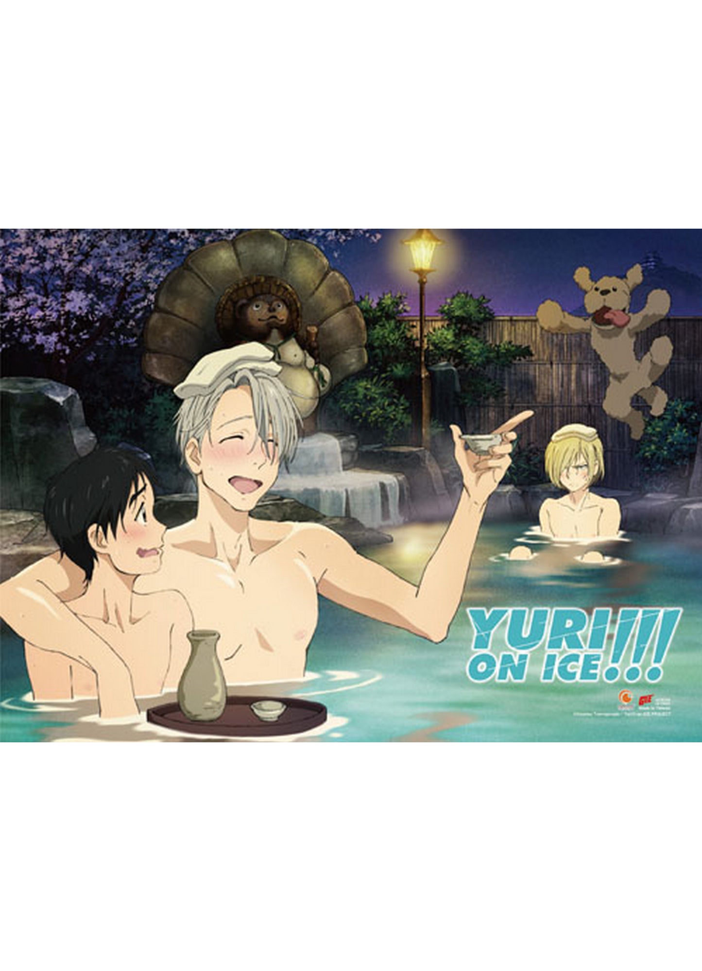 Yuri! On Ice - Hot Spring Wall Scroll 31"W x 43"H