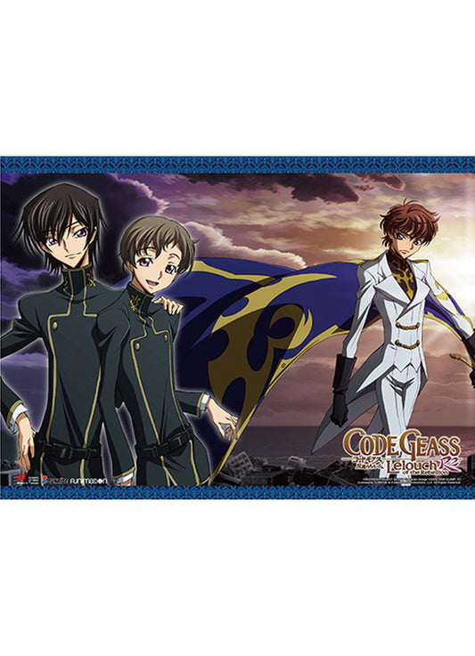 Code Geass R2 - Lelouch vi Britannia & Rolo Lamperouge & Suzaku Kururugi 1 Wall Scroll 18.5"W x 25.2"H