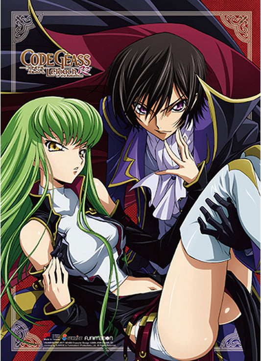 Code Geass R2 - Lelouch vi Britannia & C.C. Wall Scroll 18.5"W x 25.2"H